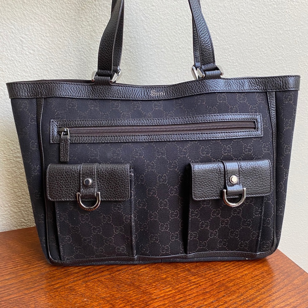Gucci Dark Brown Abbey Tote - Picture 14 of 15
